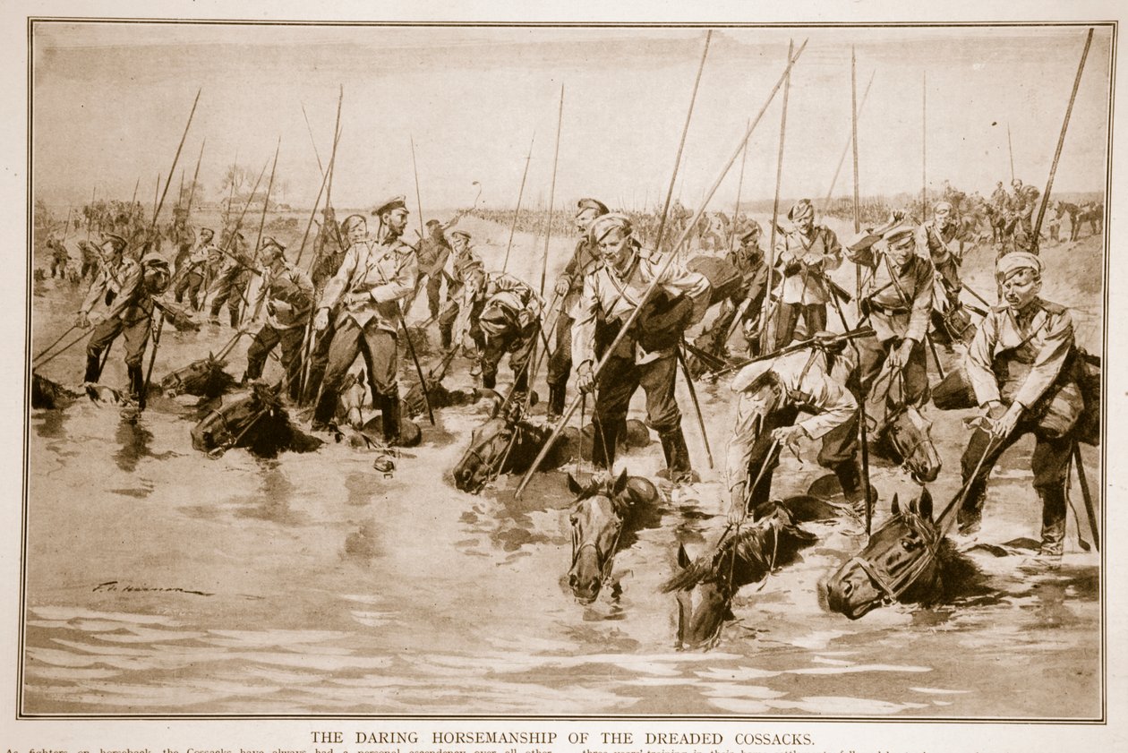 द डारिंग हॉर्समैनशिप ऑफ द डेडेड कॉसैक्स, 1914-19 द्वारा फ़्रेडरिक डी हेनेन