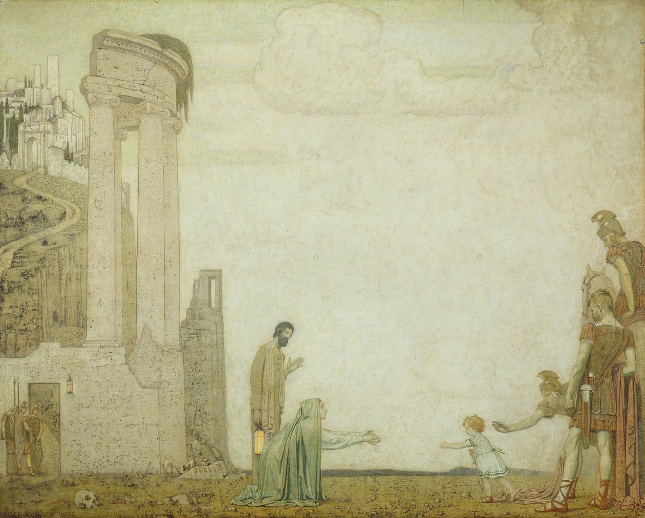 डॉन - द लिटिल चाइल्ड फाउंड, 1907 द्वारा फ्रेडरिक केली रॉबिन्सन