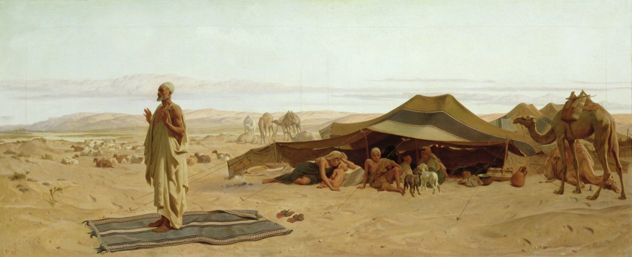 पश्चिम में शाम की प्रार्थना, 1872 द्वारा फ्रेडरिक गुडॉल