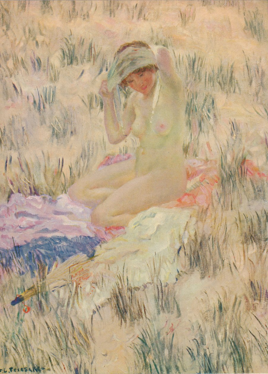 टिब्बा पर, 1913, c1932 द्वारा फ्रेडरिक कार्ल फ्रैसेक
