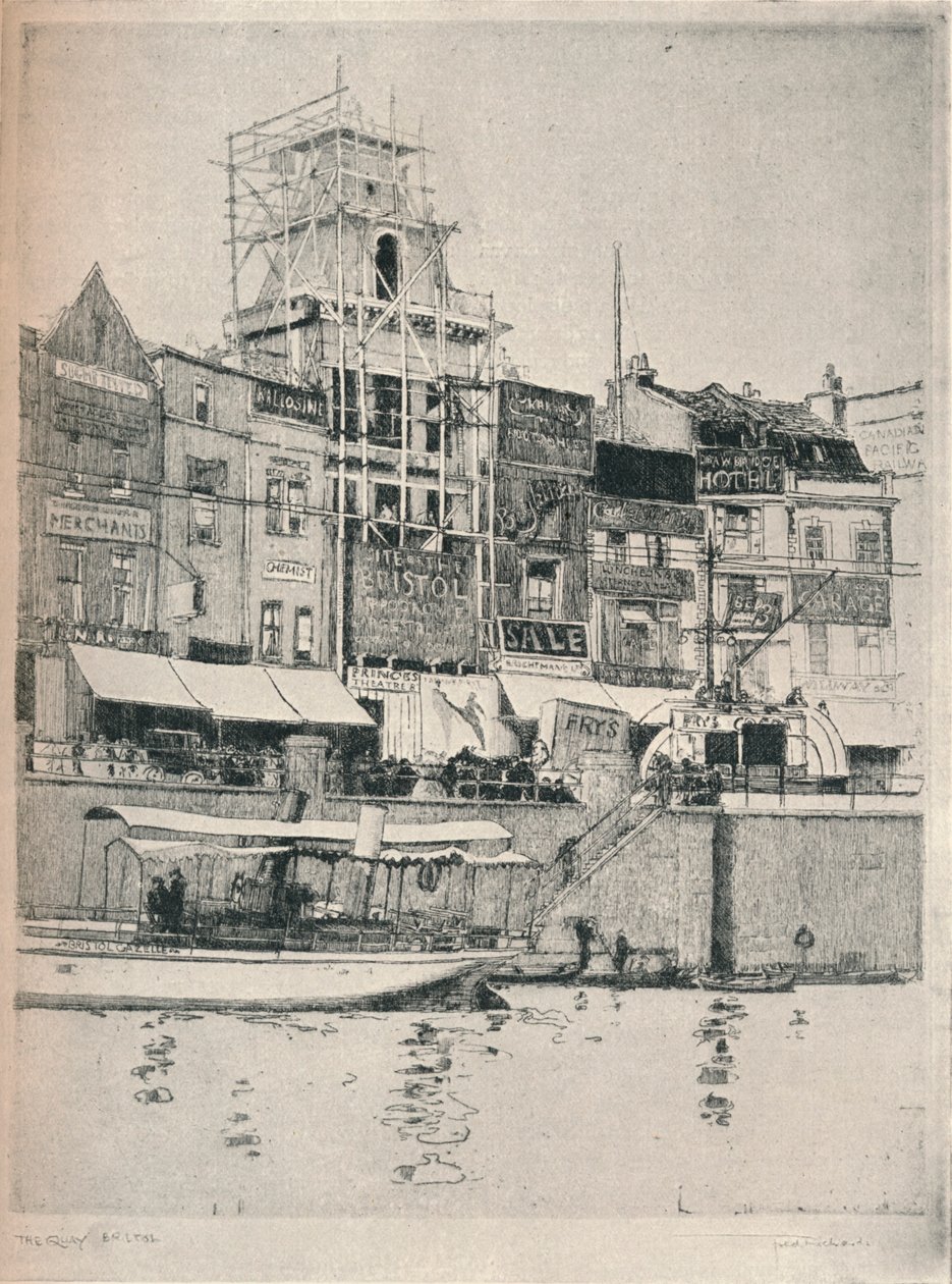 द क्वे, ब्रिस्टल, c1918 द्वारा फ्रेडरिक चार्ल्स रिचर्ड्स