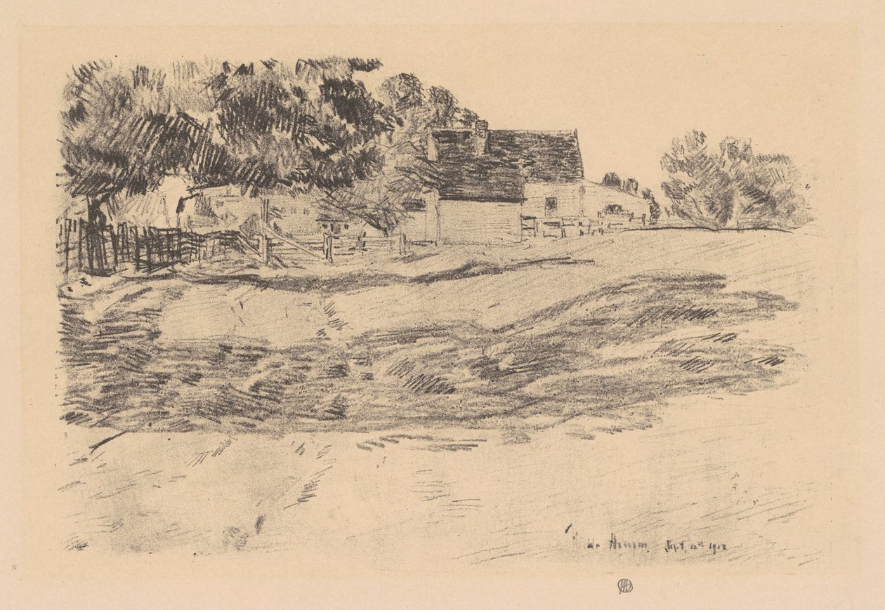 दोपहर की छाया, 1918। द्वारा फ़्रेडरिक चाइल्ड हस्साम