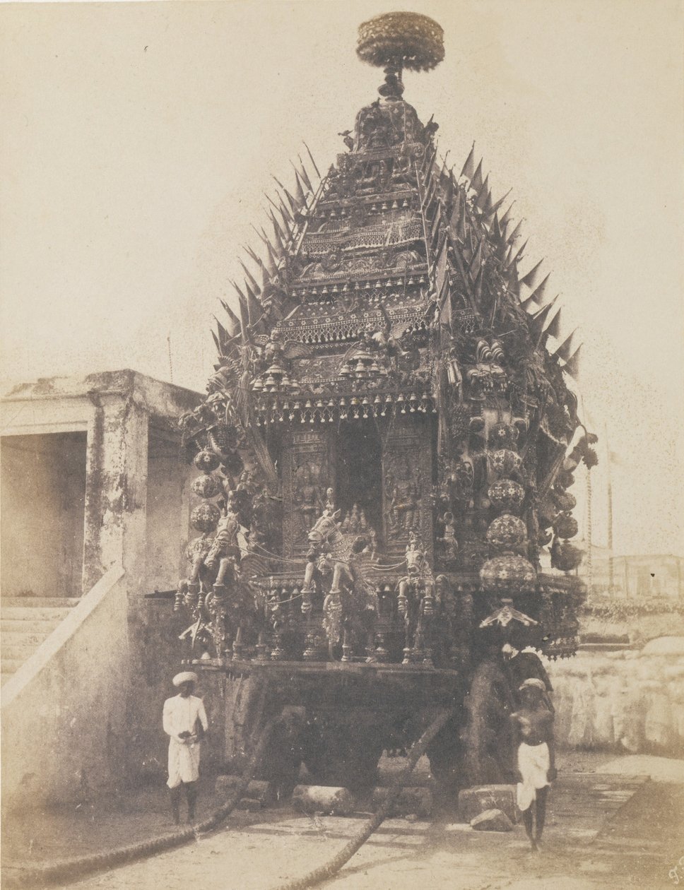 रथ कार, मद्रास, 1850 के दशक। द्वारा फ्रेडरिक फीबिग