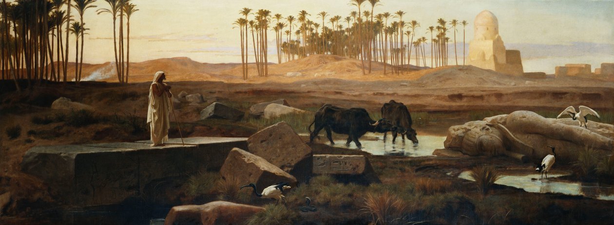 मेम्फिस, नील नदी द्वारा, 1882 द्वारा फ्रेडरिक गुडॉल