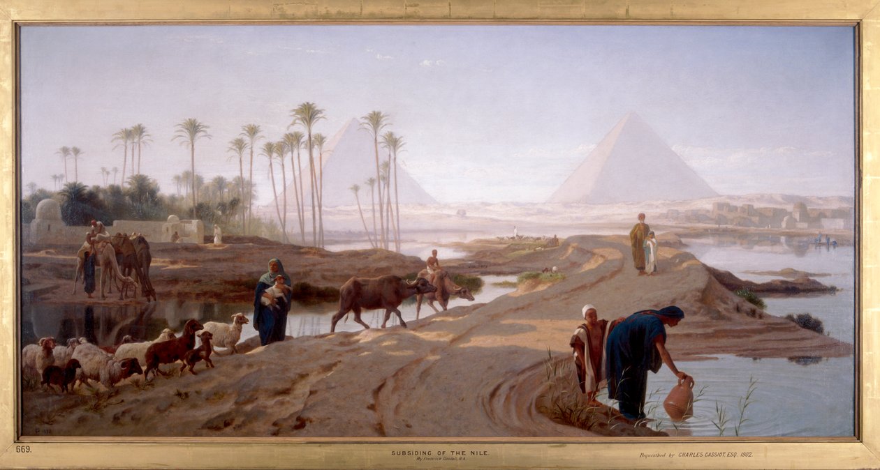 द सबसिडिंग ऑफ द नील, 1873 द्वारा फ्रेडरिक गुडॉल