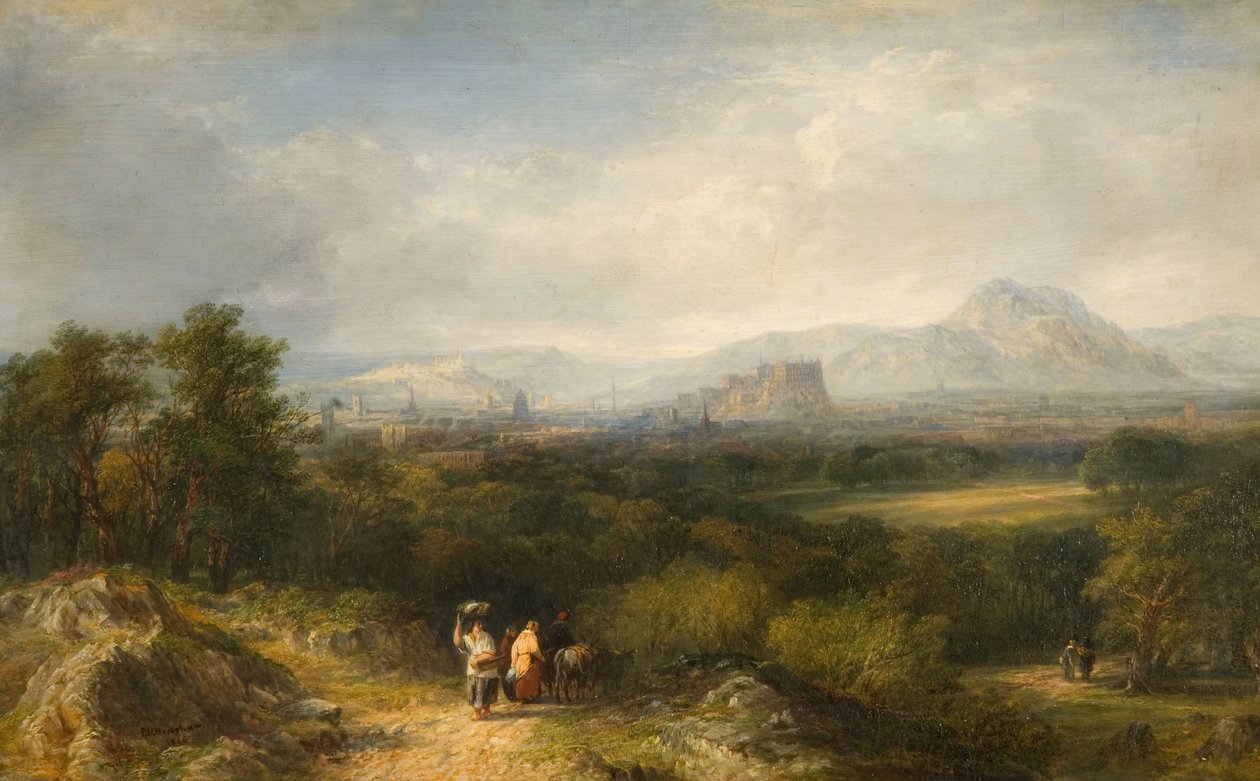 कॉर्स्टोर्फिन से एडिनबर्ग, 1846। द्वारा फ्रेडरिक हेनरी हेनशॉ
