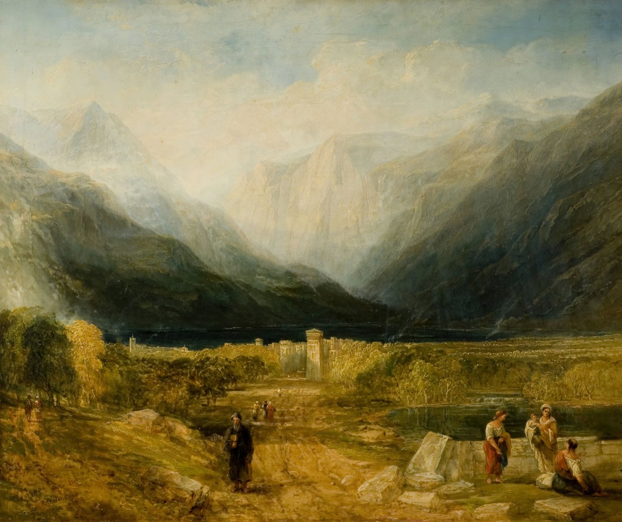 सरज़ाना, उत्तरी इटली, 1837-1840। द्वारा फ्रेडरिक हेनरी हेनशॉ