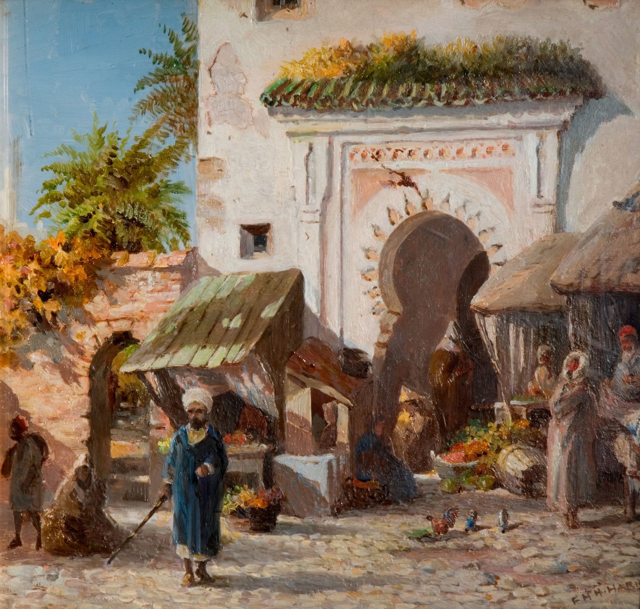 टैंगियर में, 1880। द्वारा फ्रेडरिक हेनरी हॉवर्ड हैरिस