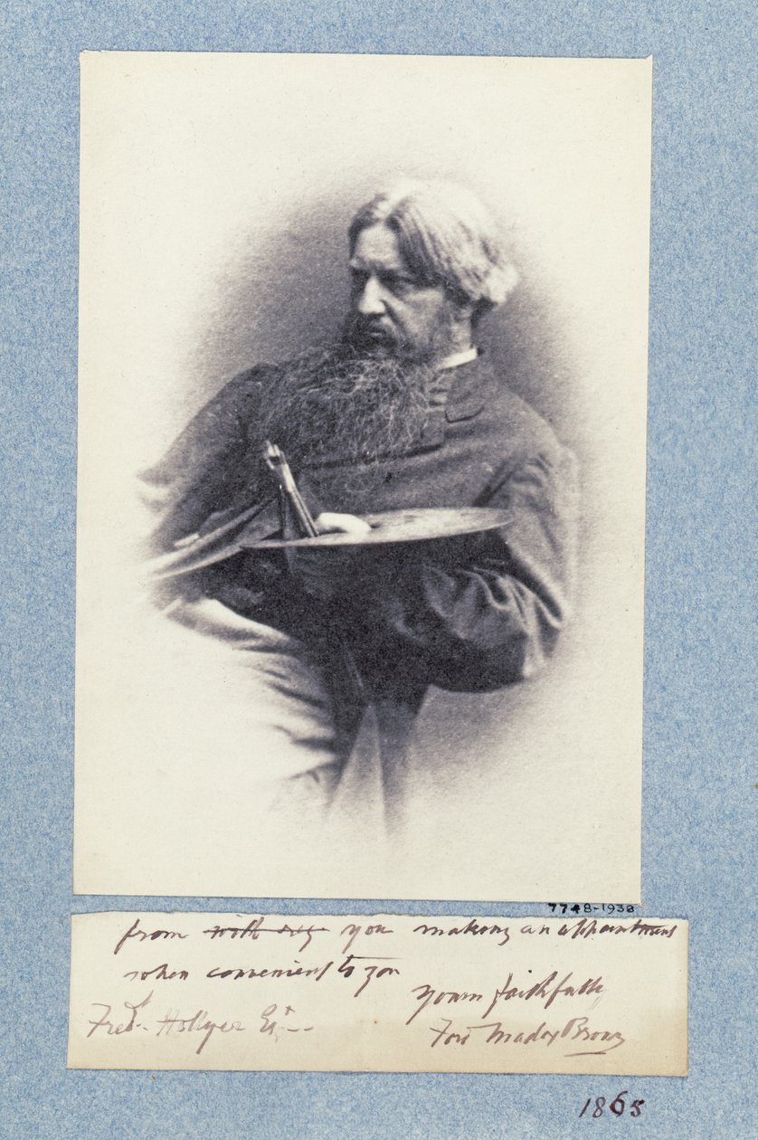 फोर्ड मैडोक्स ब्राउन का पोर्ट्रेट (1821-93) c.1870 (प्लैटिनम प्रिंट) द्वारा फ्रेडरिक होलीयर