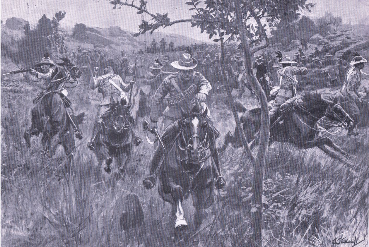 प्रेटोरिया के बाद, गश्ती पर हमला: 1901 में हार्म्सवर्थ ब्रोस लिमिटेड द्वारा प्रकाशित गुरिल्ला युद्ध द्वारा फ्रेडरिक जुड वॉ