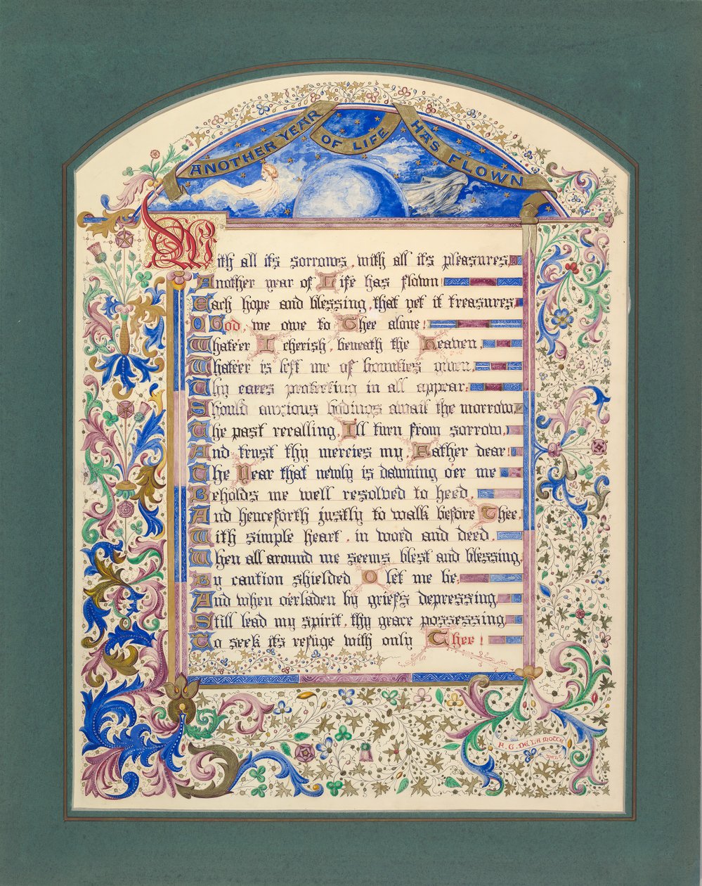जीवन का एक और वर्ष बीत चुका है, 1830-62। द्वारा फ्रीमैन गेज डेलामोटे