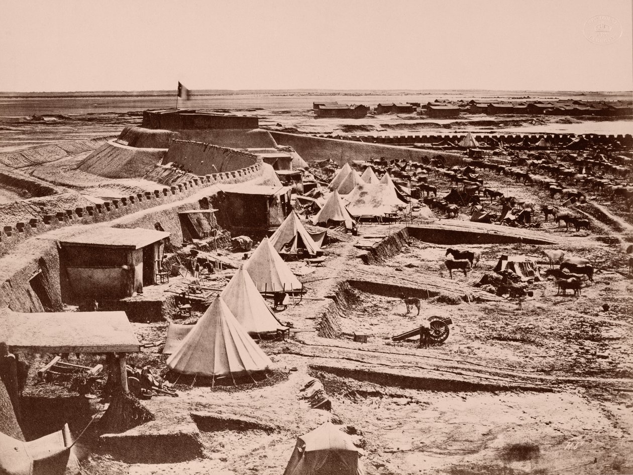 1860 के चीन युद्ध के दौरान एक फ्रांसीसी हॉर्स एग्जीबिशन द्वारा फ्रेंच फोटोग्राफर