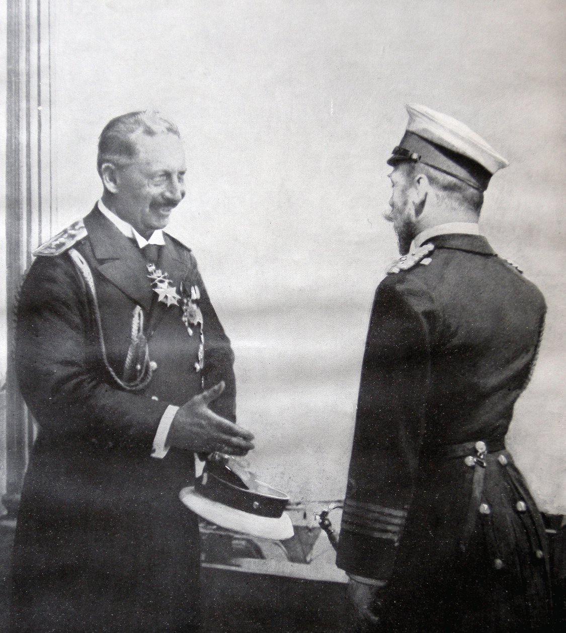 कैसर विल्हेम द्वितीय और ज़ार निकोलस II, 1914 द्वारा फ्रेंच फोटोग्राफर