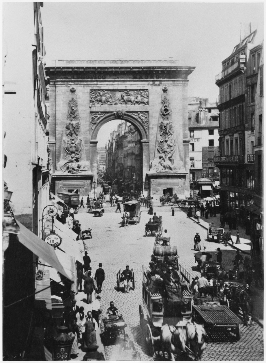 पोर्टे सेंट-डेनिस, पेरिस, c.1880 द्वारा फ्रेंच फोटोग्राफर