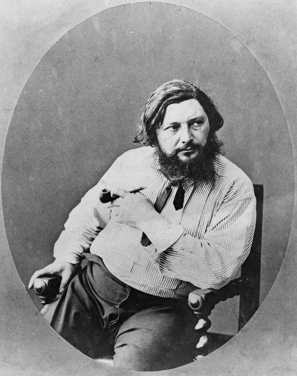 गस्टवे कोर्टबेट का पोर्ट्रेट, c.1870s द्वारा फ्रेंच फोटोग्राफर