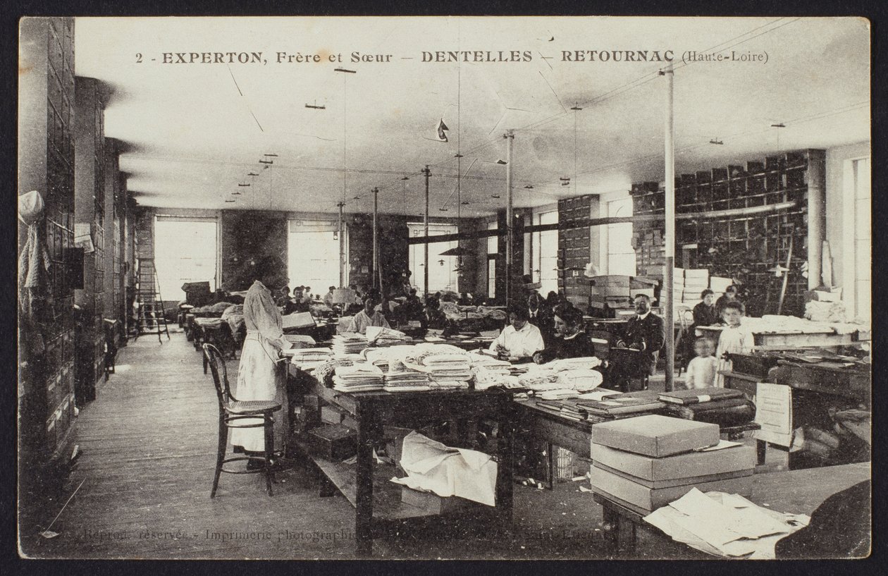 रेटकार्ड, c.1900 में लेसकार्ड एक्सपेरटन, फ्रेरे एट सोरियर का चित्रण पोस्टकार्ड द्वारा फ्रेंच फोटोग्राफर