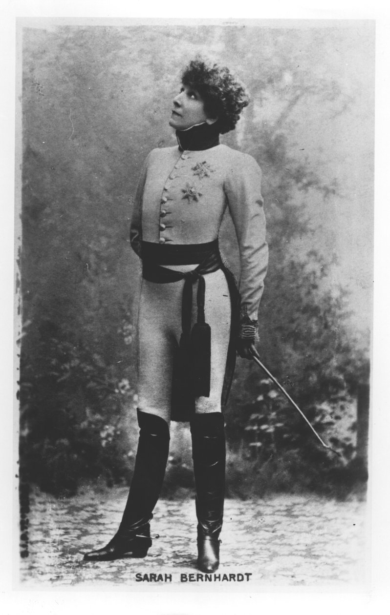 सारा बर्नहार्ड्ट (1844-1923) एडमंड रोस्टैंड (1868-1918) 1900 के द्वारा लाएग्लोन में द्वारा फ्रेंच फोटोग्राफर