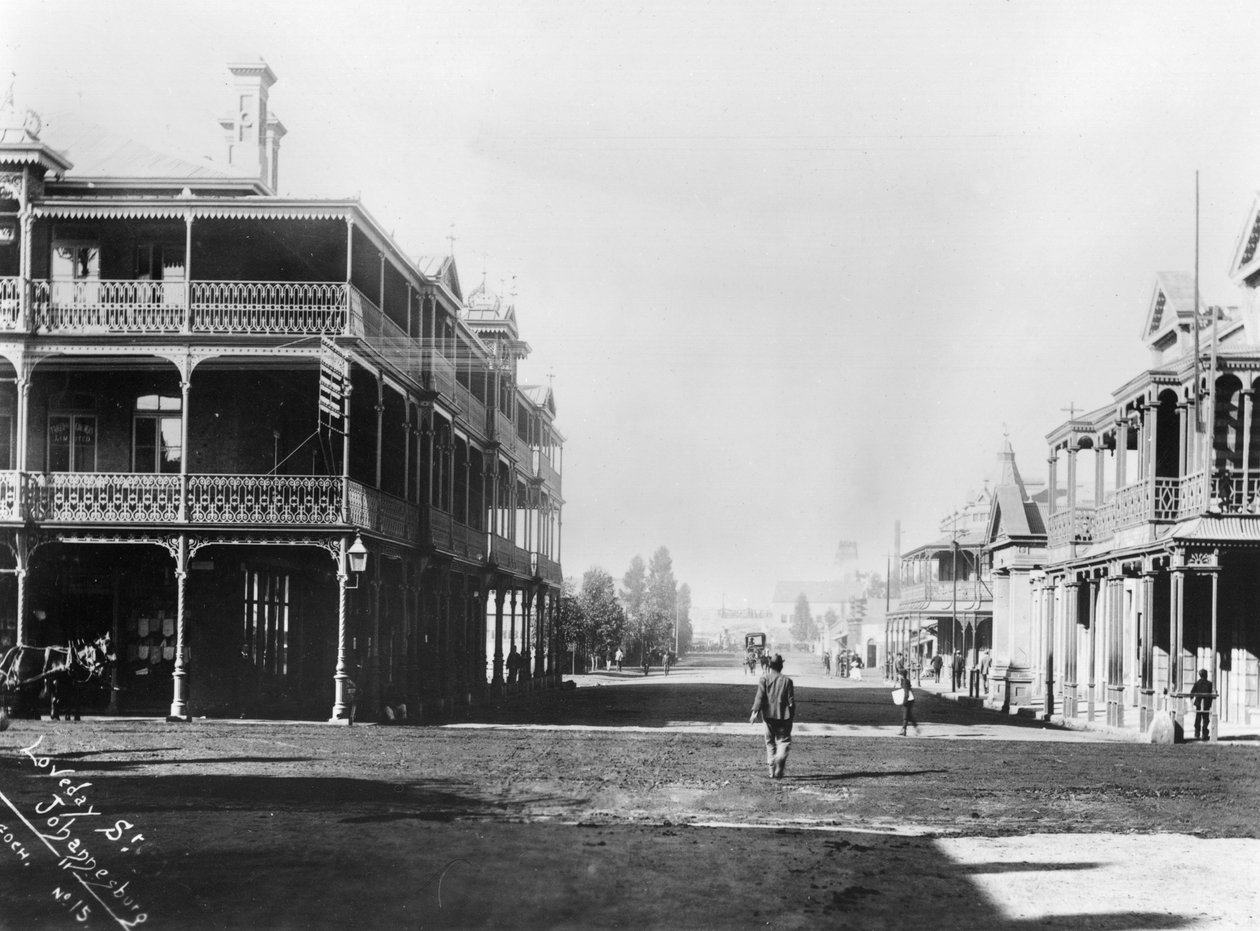 जोहान्सबर्ग का दृश्य, c.1900 द्वारा फ्रेंच फोटोग्राफर