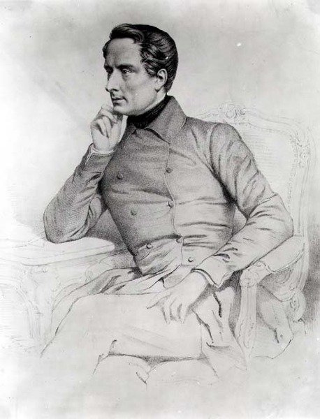 प्रात लामार्टीन का अल्फोंस-मैरी-लुई (1790-1869) द्वारा फ्रेंच स्कूल