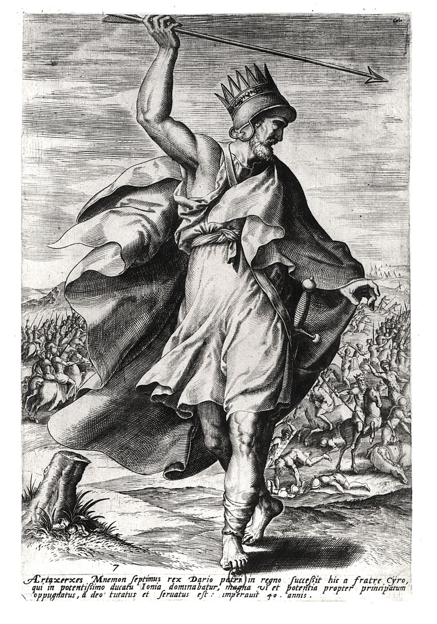 Artaxerxes II (c.404-358 ईसा पूर्व) फारस का राजा द्वारा फ्रेंच स्कूल