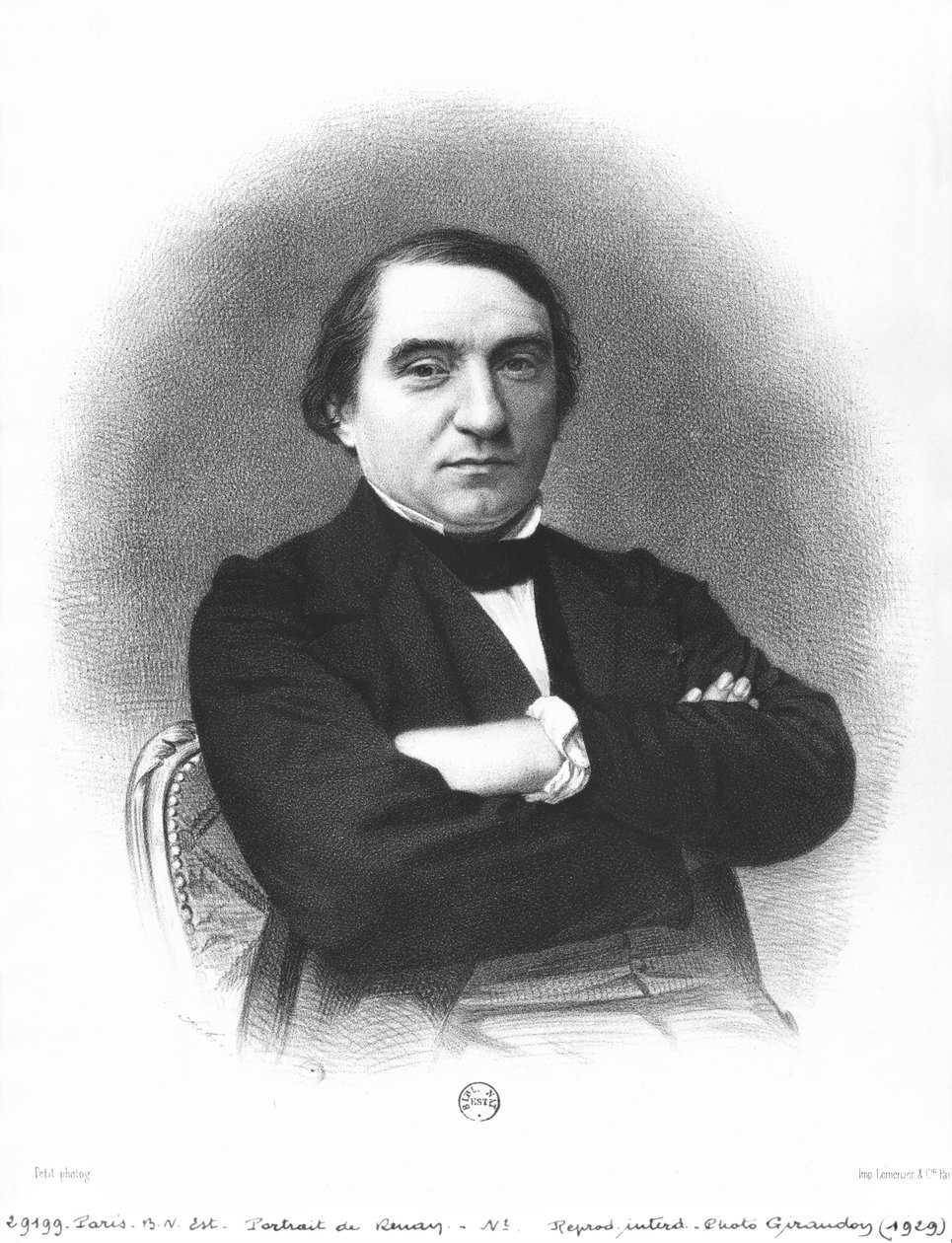 पियरे पेटिट (1832-1909) की तस्वीर के बाद अर्नेस्ट रेन (1823-92) द्वारा फ्रेंच स्कूल