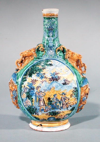 फ्लास्क, c.1670 (सिरेमिक) द्वारा फ्रेंच स्कूल