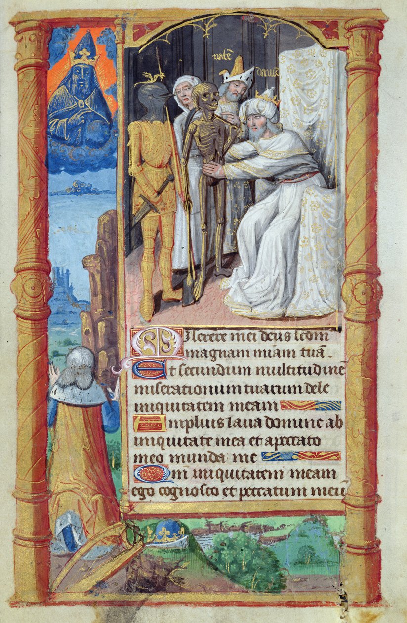 Fol.52v डेथ ऑफ़ रोम से डेविड की मौत द्वारा फ्रेंच स्कूल