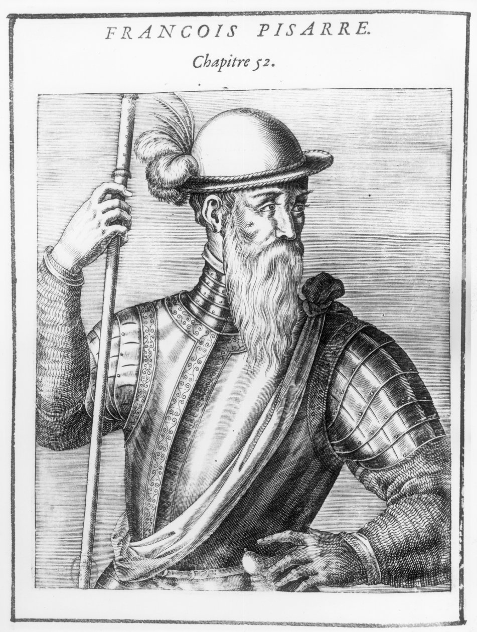 फ्रांसिस्को पिजारो (c.1475-1541) द्वारा फ्रेंच स्कूल