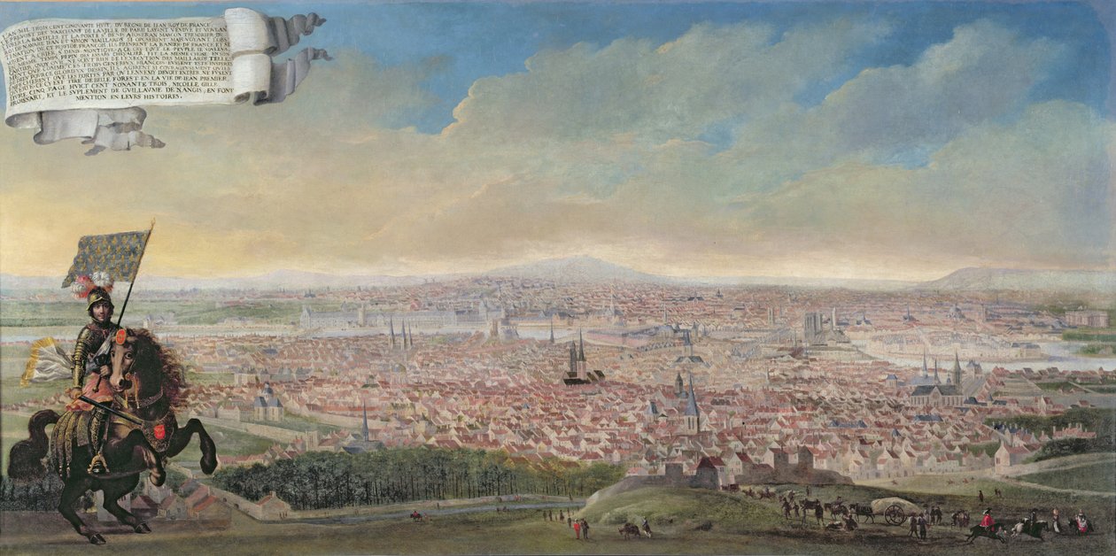 Faubourg Saint-Jacques, c.1640 से पेरिस का सामान्य दृश्य द्वारा फ्रेंच स्कूल