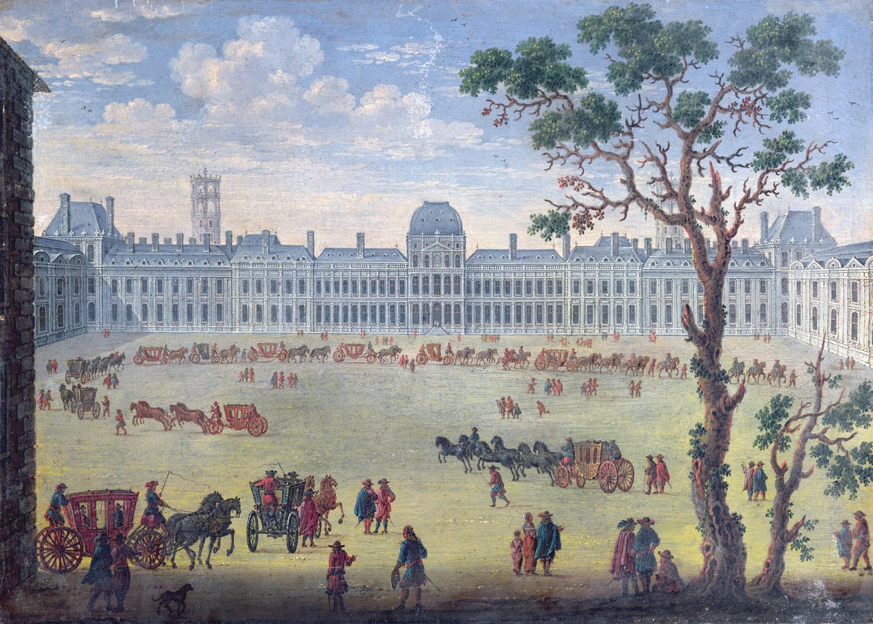 Tuileries का काल्पनिक दृश्य द्वारा फ्रेंच स्कूल