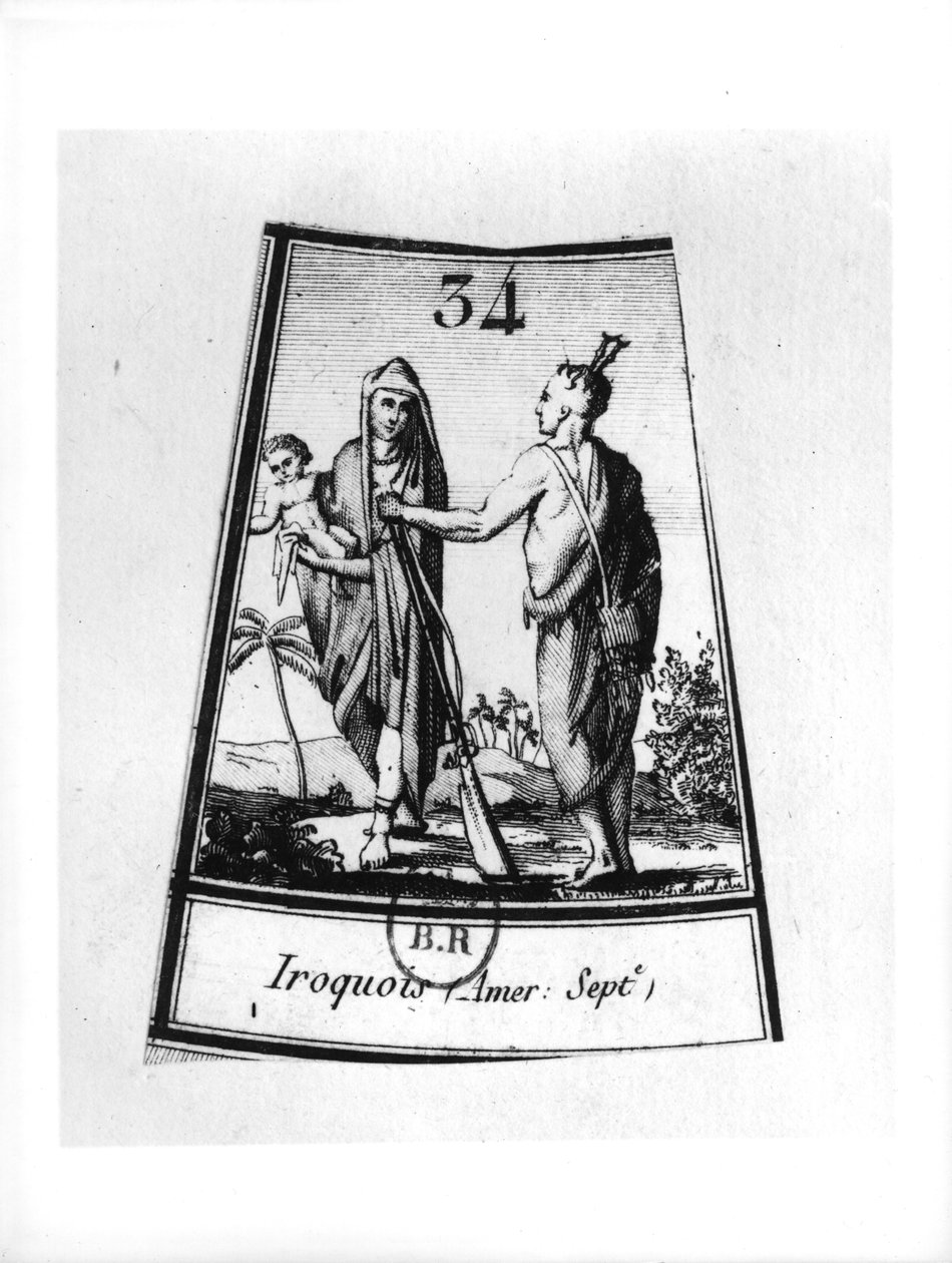 Iroquois भारतीय द्वारा फ्रेंच स्कूल