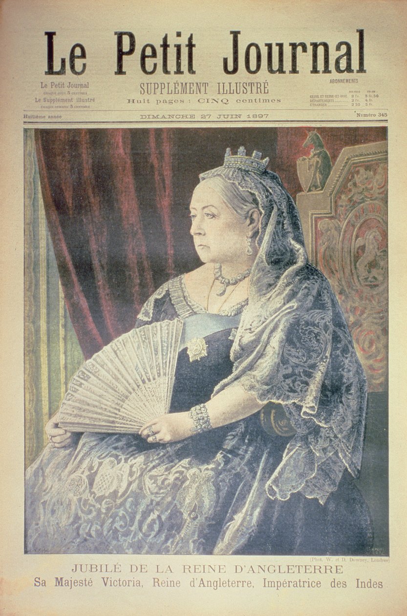 इंग्लैंड की महारानी की जयंती, Journal ले पेटिट जर्नल ’का फ्रंट कवर, 27 जून 1897 (116065 को भी देखें) द्वारा फ्रेंच स्कूल