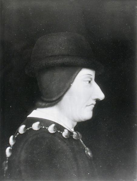 लुई XI (1423-83) c.1490 द्वारा फ्रेंच स्कूल