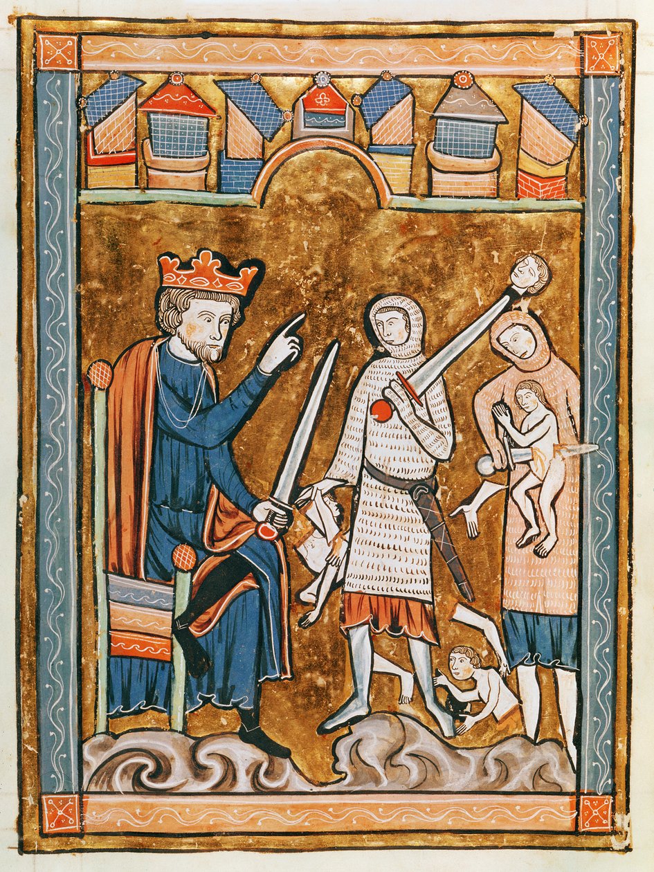 मिस 3016 fol.11v इन मासूमों का नरसंहार, Psautier a lUsage de Paris से द्वारा फ्रेंच स्कूल