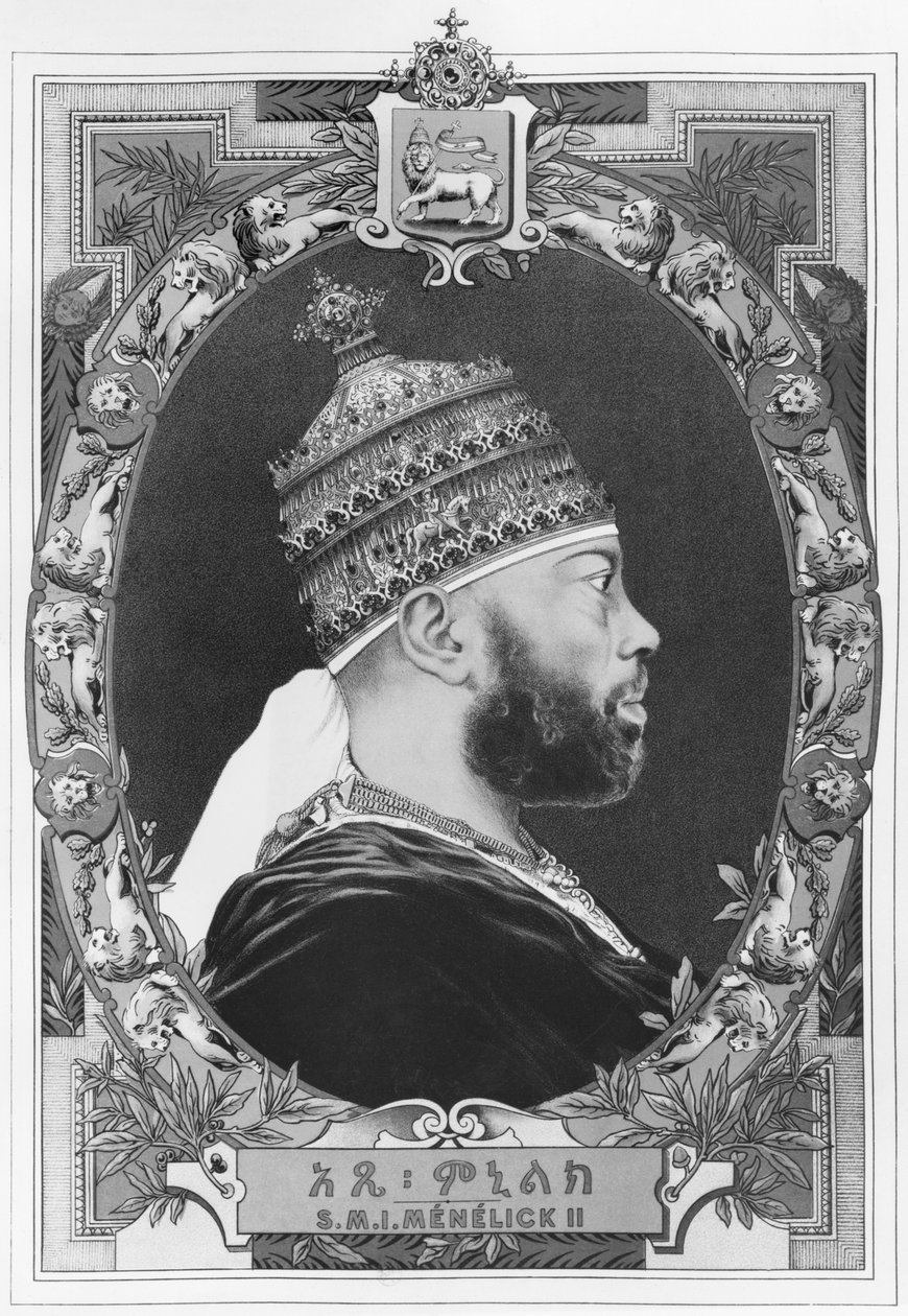 इथियोपिया का नेगस, मेनेलिक II (1844-1913) द्वारा फ्रेंच स्कूल