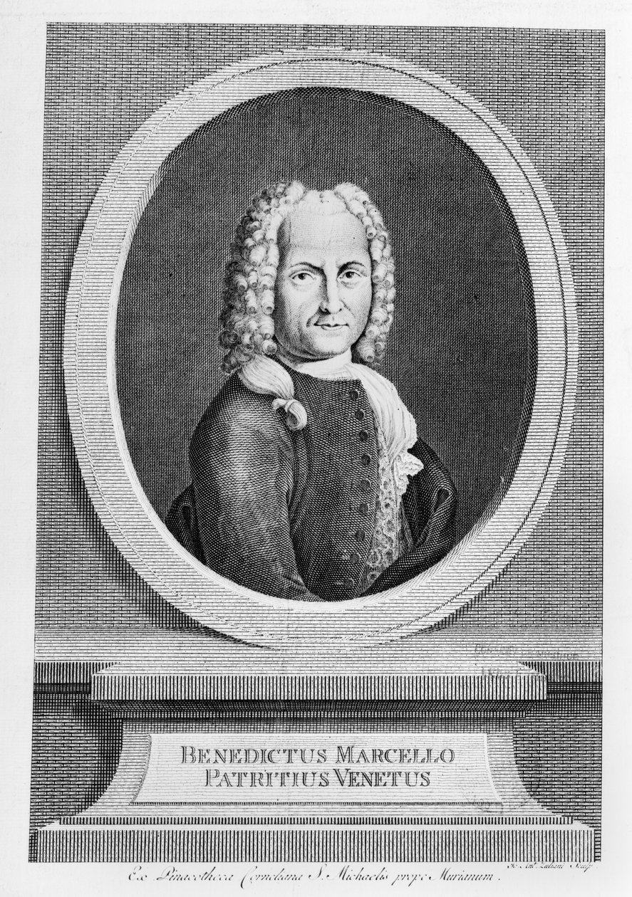 बेनेटेटो मार्सेलो का पोर्ट्रेट (1686-1739) द्वारा फ्रेंच स्कूल