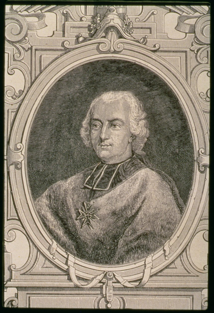 लुई रेने एडौर्ड का पोर्ट्रेट, रोहन-गुमेनी का राजकुमार (1734-1803) द्वारा फ्रेंच स्कूल
