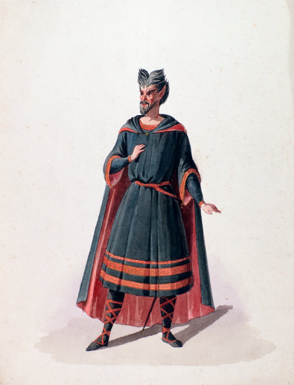 रॉबर्ट पोर्ट्रेट ऑफ रॉबर्ट, जियाकोमो मेयेरबीर (1791-1864) द्वारा रॉबर्ट ले डायएबल ओपेरा का एक चरित्र। 19 वी सदी। द्वारा फ्रेंच स्कूल