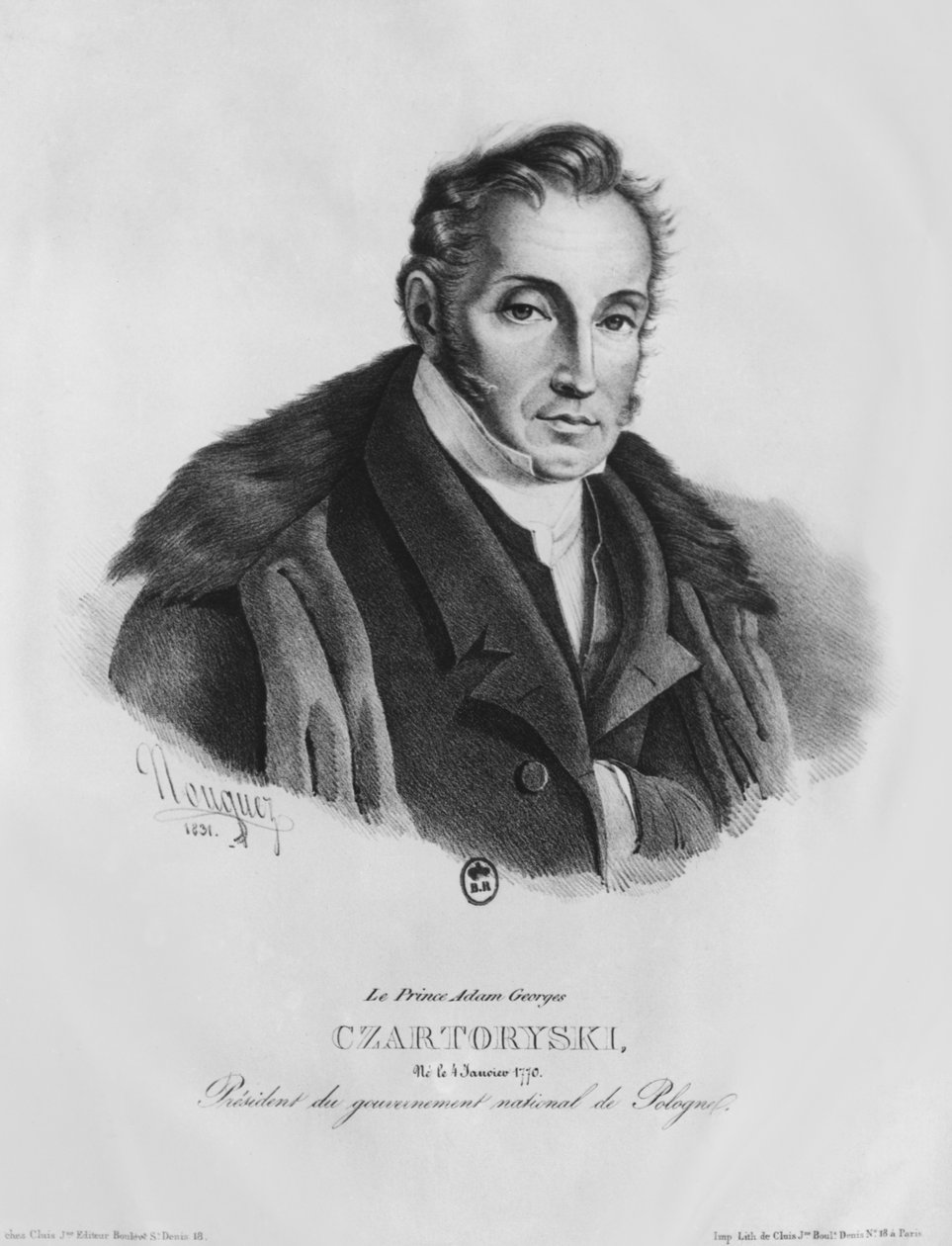 प्रिंस एडम जॉर्ज Czartoryski, 1831 द्वारा फ्रेंच स्कूल