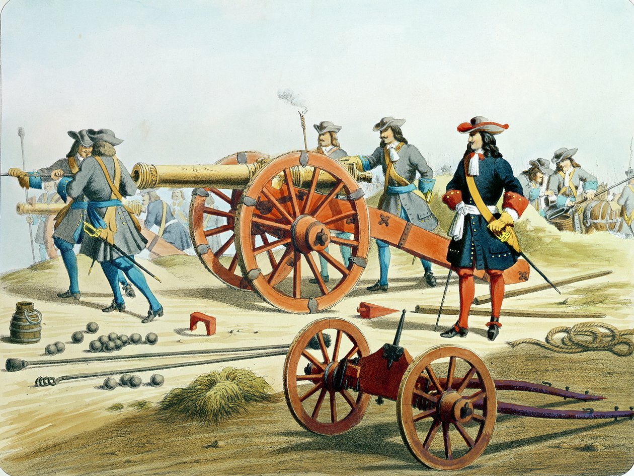 1871 में मोल्ट्ज़हेम द्वारा &39;एल&39;आर्टिलरी फ्रैंकेइस&39; से राजा के फ्यूजिलियर्स द्वारा फ्रेंच स्कूल