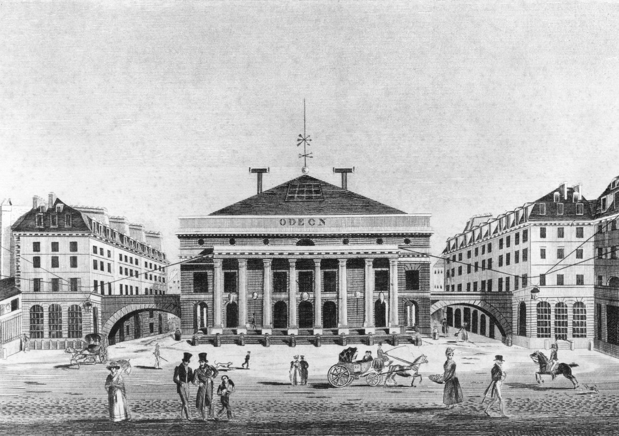 थिएटर डे ल&39;ओडॉन, 1830 द्वारा फ्रेंच स्कूल