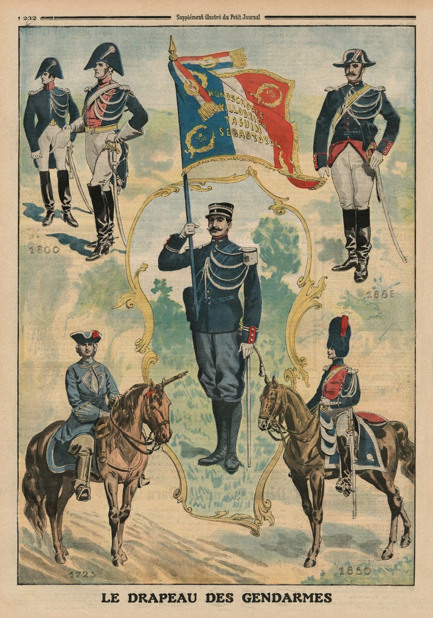 20 जुलाई, 1913 को गैंडर्म का झंडा, &39;ले पेटिट जर्नल&39; का फ्रंट कवर चित्रण, पूरक चित्र द्वारा फ्रेंच स्कूल