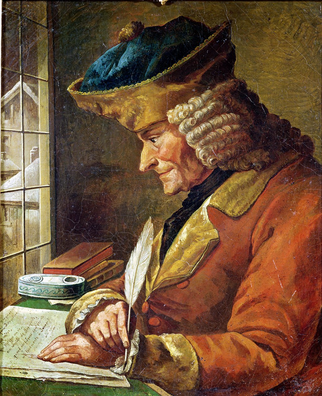 वोल्टेयर (1694-1778) अपने अध्ययन में द्वारा फ्रेंच स्कूल