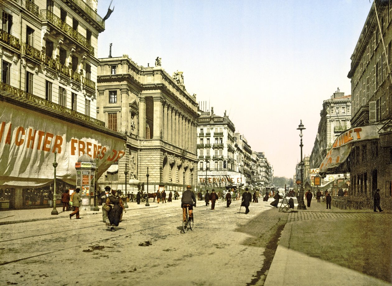 Marseilles, पब में ला कैनबेइरे पर बर्स का महल c.1900 द्वारा फ्रेंच फोटोग्राफर