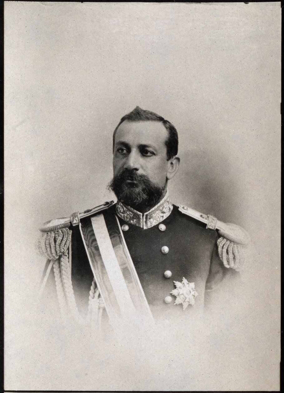 मोनाको के पोर्ट्रेट अल्बर्ट I (1848-1922), मोनाको के राजकुमार। द्वारा फ्रेंच फोटोग्राफर