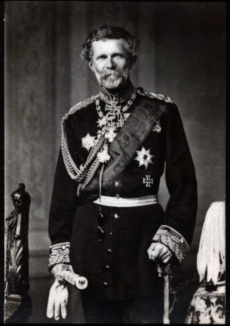 एडविन बैरन वॉन मोन्तेफेल (1809-1895), जर्मन फील्ड मार्शल का चित्र द्वारा फ्रेंच फोटोग्राफर