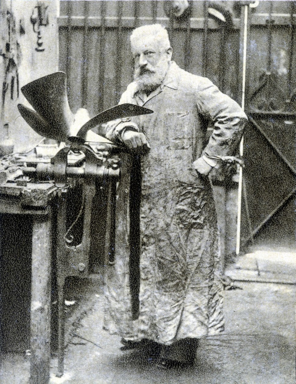 फर्नांड फॉरेस्ट का पोर्ट्रेट (1851 - 1914), फ्रांसीसी आविष्कारक (मोटर, ऑटो पार्ट्स...) - फोटोग्राफी द्वारा फ्रेंच फोटोग्राफर