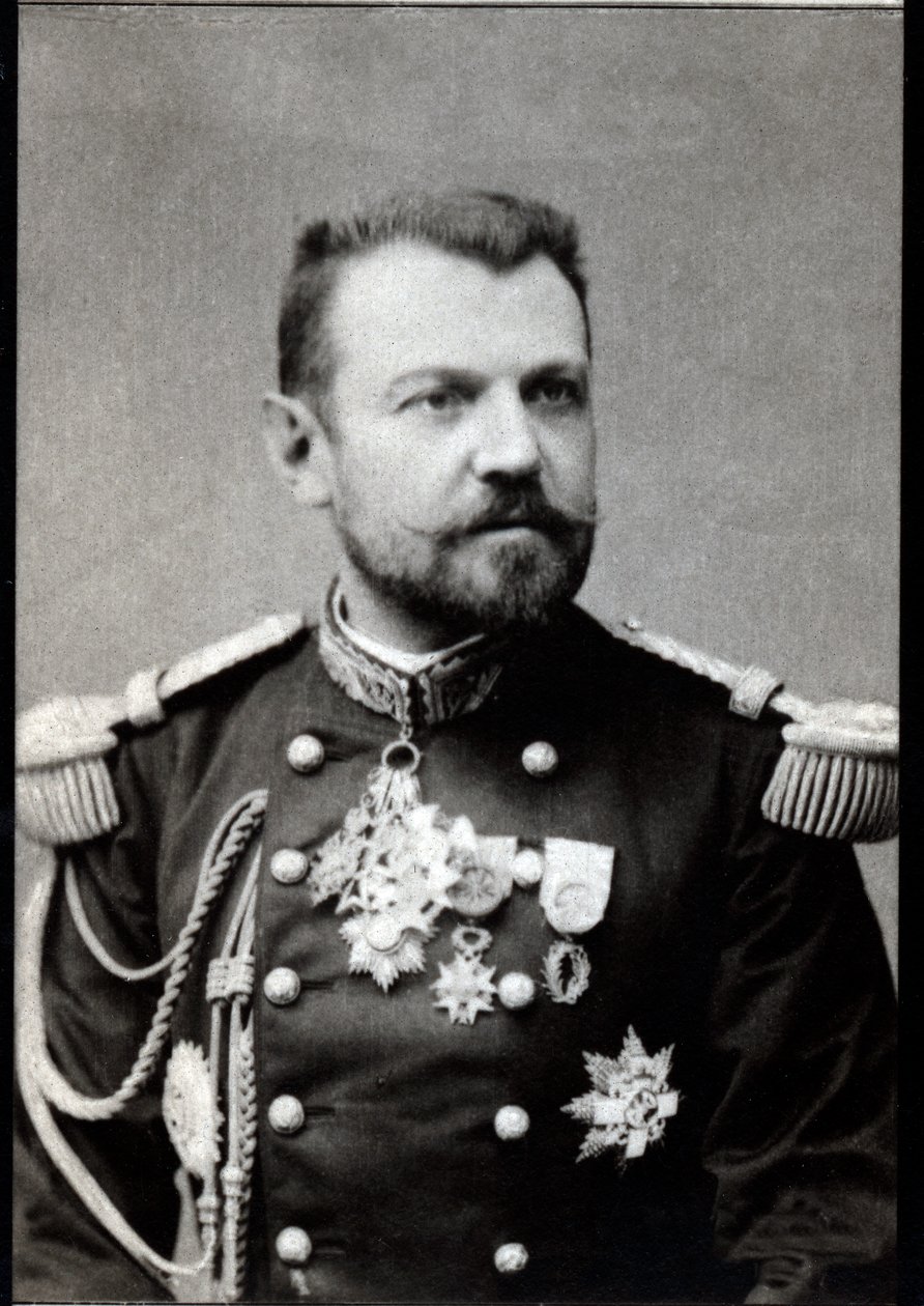 हेनरी जोसेफ ब्रुगेरे (1841-1918), फ्रेंच जनरल के पोर्ट्रेट। द्वारा फ्रेंच फोटोग्राफर