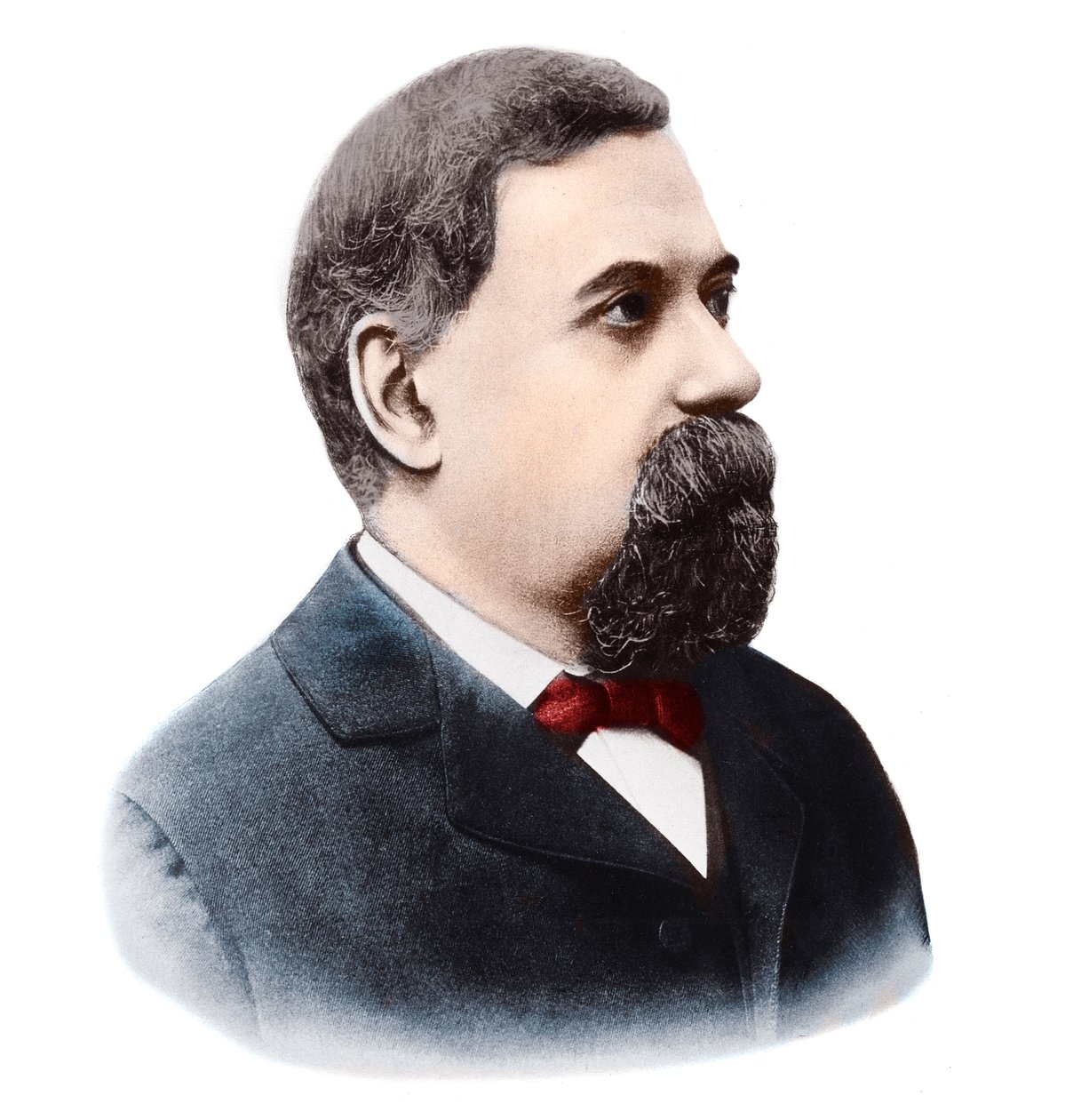 इतालवी खगोलशास्त्री गियोवन्नी शिआपरेली (1835-1910) का चित्र। द्वारा फ्रेंच फोटोग्राफर