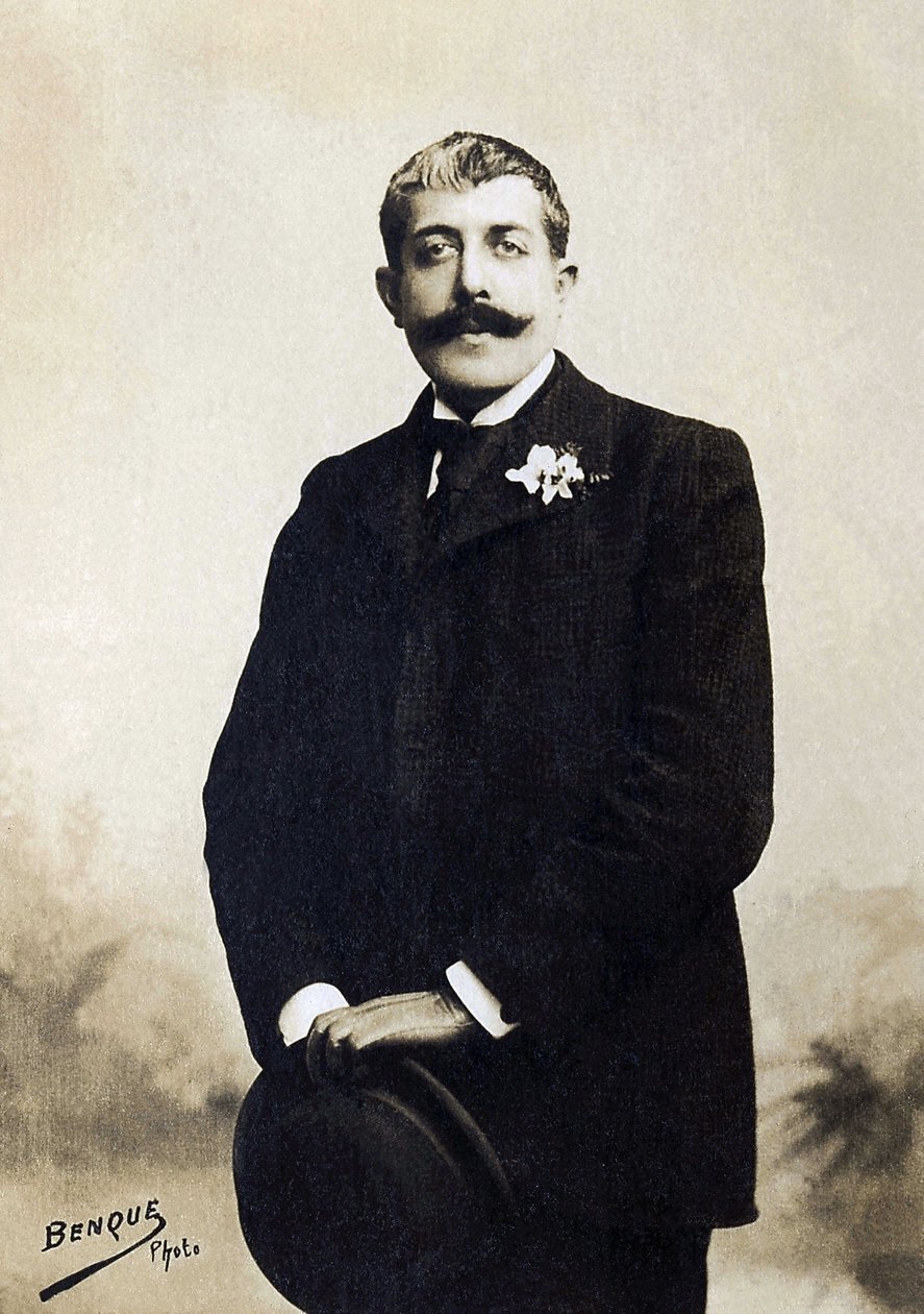 जीन लोरेन का पोर्ट्रेट (1855-1906), फ्रांसीसी लेखक। द्वारा फ्रेंच फोटोग्राफर